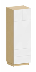 Fabuwood Ovela Catalina Carbone Matte 30" W x 84" H x 24" D Combo Oven W/2 Drawers Cabinet