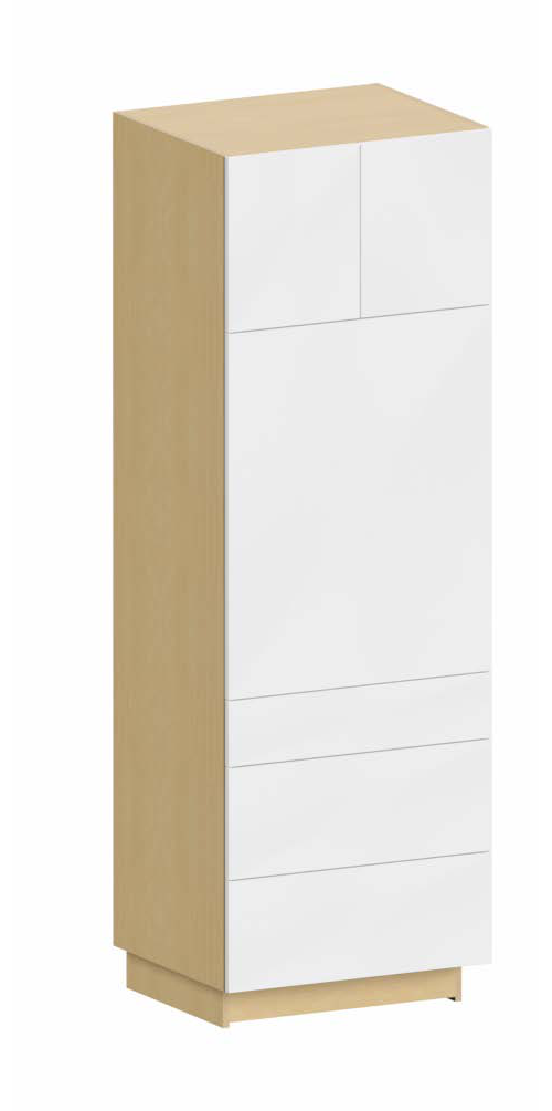 Fabuwood Ovela Catalina Black 30" W X 90" H X 24" D Single Oven W/3 Drawers Cabinet