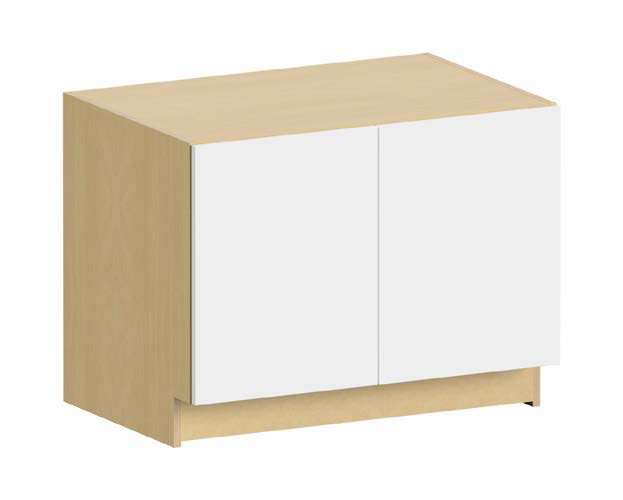 Fabuwood Ovela Catalina Bianco Matte 36" W x 34 1/2" H x 24" D Base Range Top Cabinet