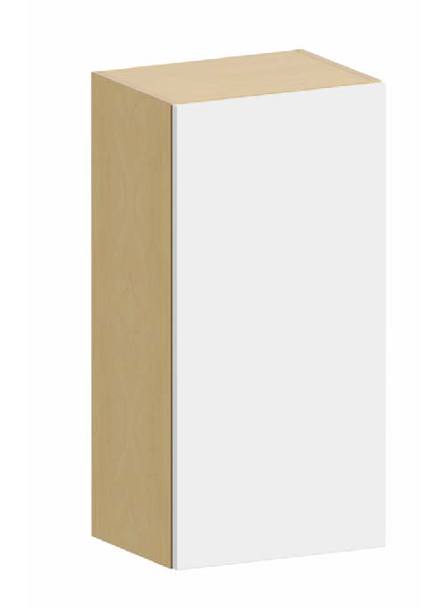 Fabuwood Ovela Tuscany Olmo 3 21" W x 36" H x 13" D Single Door Wall Cabinet