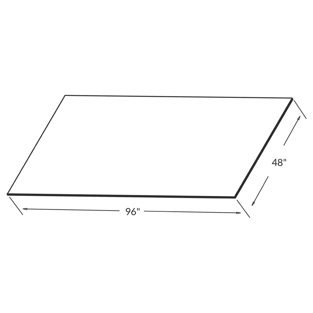 Fabuwood Allure Luna Desert Oak 48" W X 96" H X 1/4" D MDF Back Panel