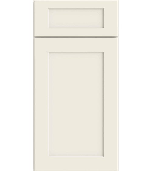 CNC Luxor Glencove Sleek White cabinet door