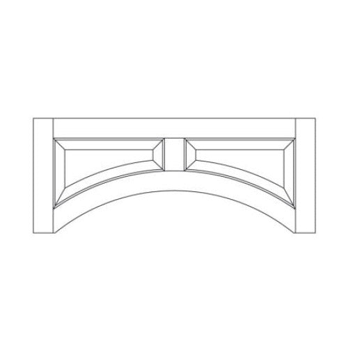 VAL4212 - RTA Avalon Raised Panel - Raised Panel Door Valance