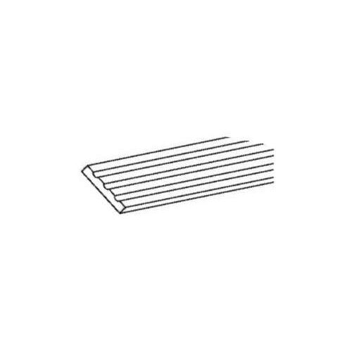 PCVFF3 - Assembled Smoky Gray Double Shaker - FLUTED FILLER 3" X 96" - 3" X 3/4" X 96"