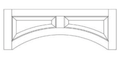 VAL6012 - Assembled Ebony Shaker - RAISED PANEL DOOR VALANCE 60" X 12" X 3/4" - 60" x 12" X 3/4"