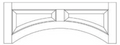 VAL4812 - RTA Newport Raised Panel - RAISED PANEL DOOR VALANCE 48" X 12" X 3/4" - 48" x 12" X 3/4"