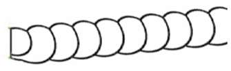 RMI8 - RTA Newport Raised Panel - ROPE MOLDING INSERT 3/4" x 1/4" x 96" - 3/4" X 1/2" X 96"