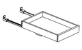 R0T30 - Assembled Cream White Shaker - - Roll out tray for B30" cabinet