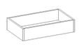 Eurocraft Matte White - Roll Out Tray - Low Height 27"W