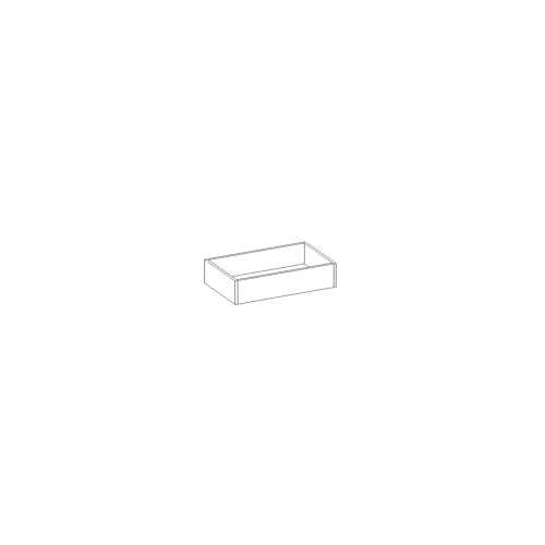 Eurocraft Antracita HG - Roll Out Tray - Low Height 21"W