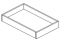 VROT30 - Assembled Cream White Shaker - Accessory - VANITY SINK BASE ROLL OUT 30" - 30 1/4" X 18" X 4"