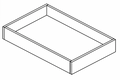 VROT24 - Assembled Sterling Gray Shaker - Accessory - VANITY SINK BASE ROLL OUT 24" - 24 1/4" X 18" X 4"