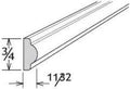 SBIM8 - RTA Charlton Raised Panel - SINGLE BEAD INSERT MOLDING 3/4 X 11/32 X 96 - 3/4" X 11/32" X 96"