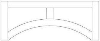 V42SH - RTA Sandy Mirage Shaker - SHAKER VALANCE 5 1/2" X 42" X 3/4" - 42" X 5 1/2" X 3/4"