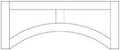V42SH - Assembled Sandy Mirage Shaker - SHAKER VALANCE 5 1/2" X 42" X 3/4" - 42" X 5 1/2" X 3/4"
