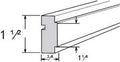 SQCR8 - Assembled Smoky Gray Double Shaker - SQ CHAIR RAIL MOLDING 1 1/2" X 3/4" X 96" - 1 1/2" X 3/4" X 96"