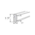 SQCR8 - Assembled Ebony Shaker - SQ CHAIR RAIL MOLDING 1 1/2" X 3/4" X 96" - 1 1/2" X 3/4" X 96"