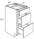 SVA24D - RTA Charlton Raised Panel - Vanity Drawer Base Cabinet - Vanity Drawer Base - Triple Drawers - 24"W x 34.5"H x 21"D