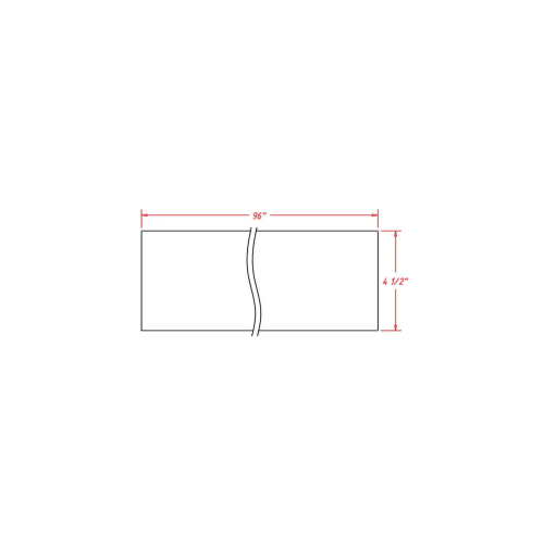 Eurocraft Gauntlet Gray Slim Shaker - Toe Kick & Toe Board - Toe Board 96" W X 4 1/2" H X 3/4" D (Other Colors Matching Door Finishes)