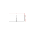 Eurocraft Azul Indigo HG - Toe Kick & Toe Board - Toe Board 96" W X 4 1/2" H X 3/4" D (Other Colors Matching Door Finishes)