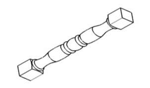 TP3-1 - RTA Charlton Raised Panel - TURN POST 3" X 3" X 34 1/2" - 3" x 3" x 34 1/2Ó