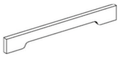 VAL60 - Assembled Ebony Shaker - ARCHED VALANCE 60" X 5" X 3/4" - 60" X 5" X 3/4"