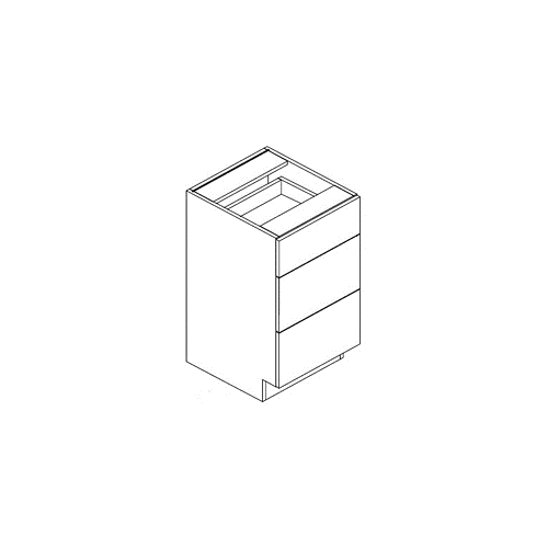Eurocraft Gris Nube SM - Vanity Drawer Base Cabinet - 15"W X 341/2" H X 21"D