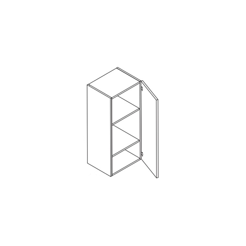 Eurocraft Azul Indigo HG - 30" High Single Door Wall Cabinet - 15"W X 30"H X 12"D