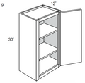 W0930 - RTA Avalon Raised Panel - Wall Cabinet - Two Double Doors/Two False Drawer Front - 9"W x 30"H x 12"D