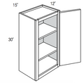 W1530 - RTA Avalon Raised Panel - Wall Cabinet - Single Door - 15"W x 30"H x 12"D