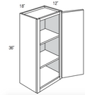 W1836 - RTA Avalon Raised Panel - Wall Cabinet - Single Door - 18"W x 36"H x 12"D