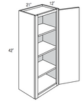 W2142 - RTA Avalon Raised Panel - Wall Cabinet - Single Door - 21"W x 42"H x 12"D