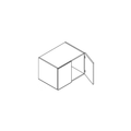 Eurocraft Blanco HG - 24" Deep Wall Bridge Cabinet - 36"W X 24"H X 24"D