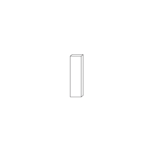 Eurocraft Haze Gray Slim Shaker - Filler - 6"W X 30"H