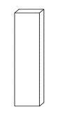 Eurocraft Black SM - Filler - 6"W X 30"H