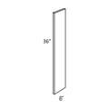 WF636 - Assembled Smoky Gray Double Shaker - Filler - 3/4" thick 6" wide 36" tall - 3/4" thick x 6" wide x 36" tall