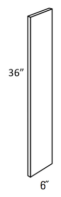 WF636 - RTA Sage Green Shaker - Filler - 3/4" thick 6" wide 36" tall - 3/4" thick x 6" wide x 36" tall